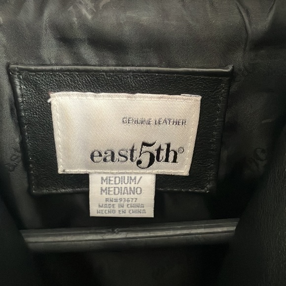 Easth5th GENUINE 100% LEATHER BLACK WOMEN’S JACKET SIZE M - Picture 5 of 11